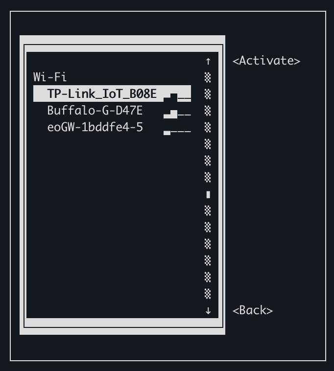 WiFi List