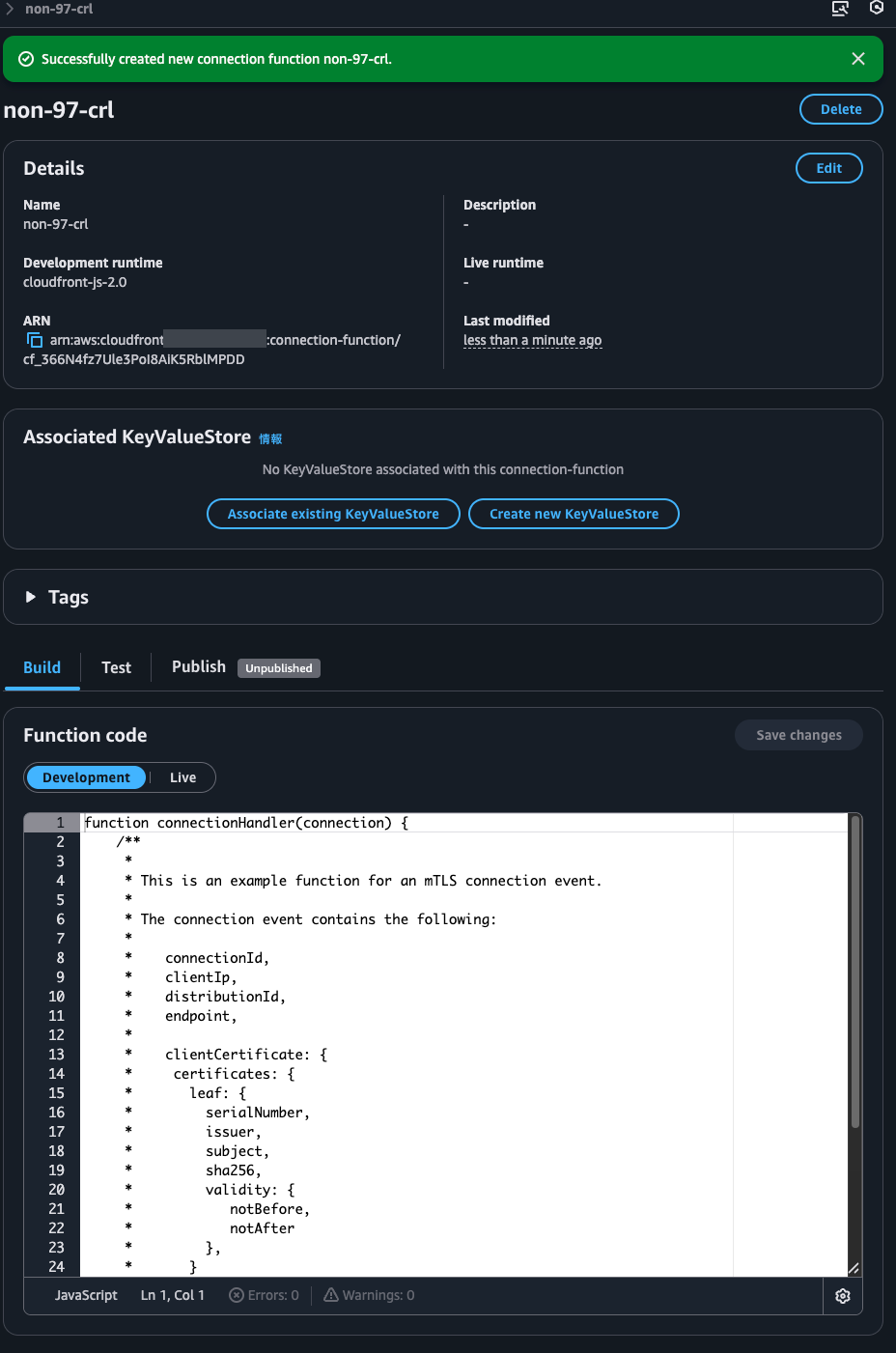 31.Successfully created new connection function non-97-crl..png