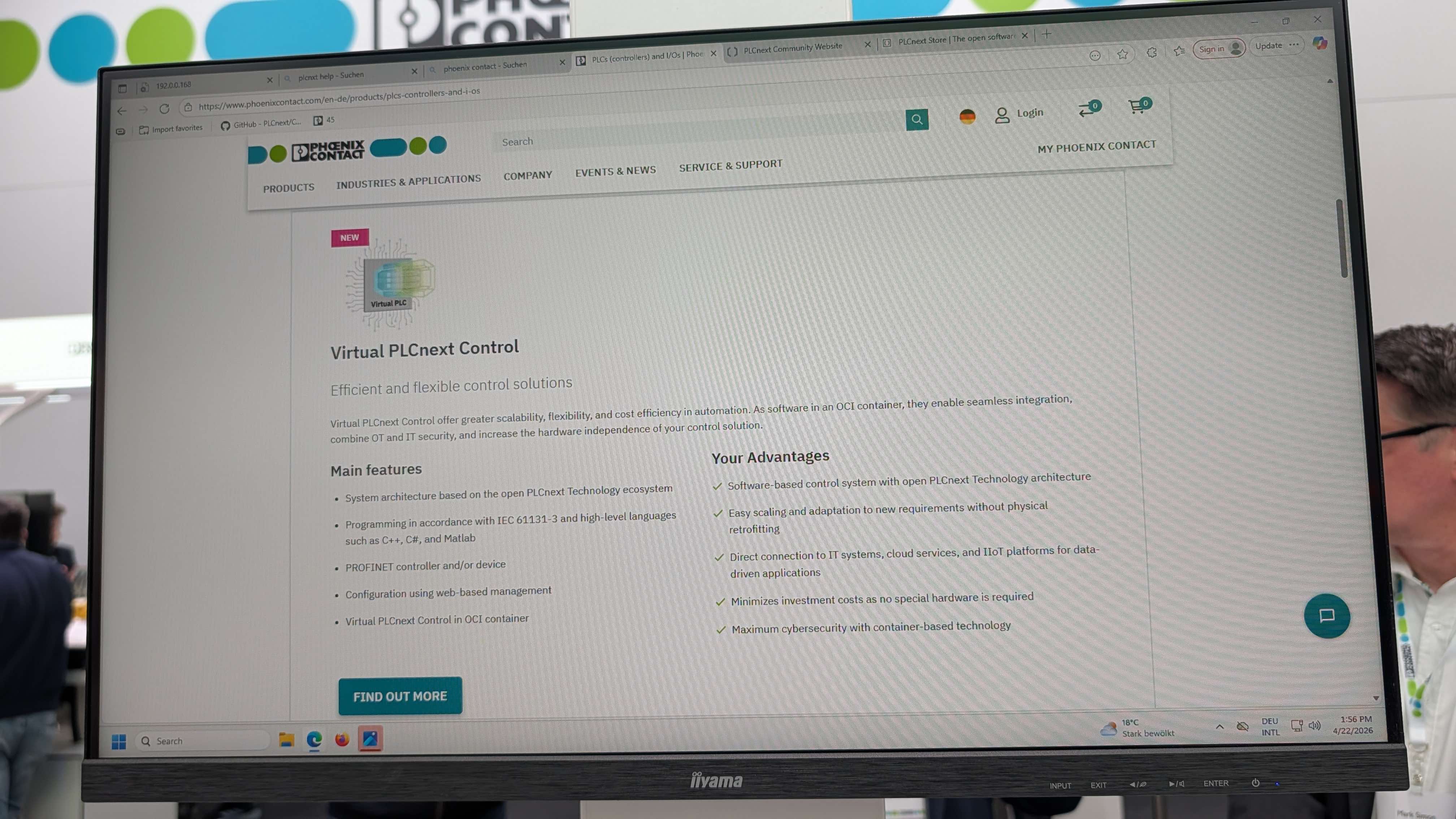 Virtual PLCnext Controlのデモ