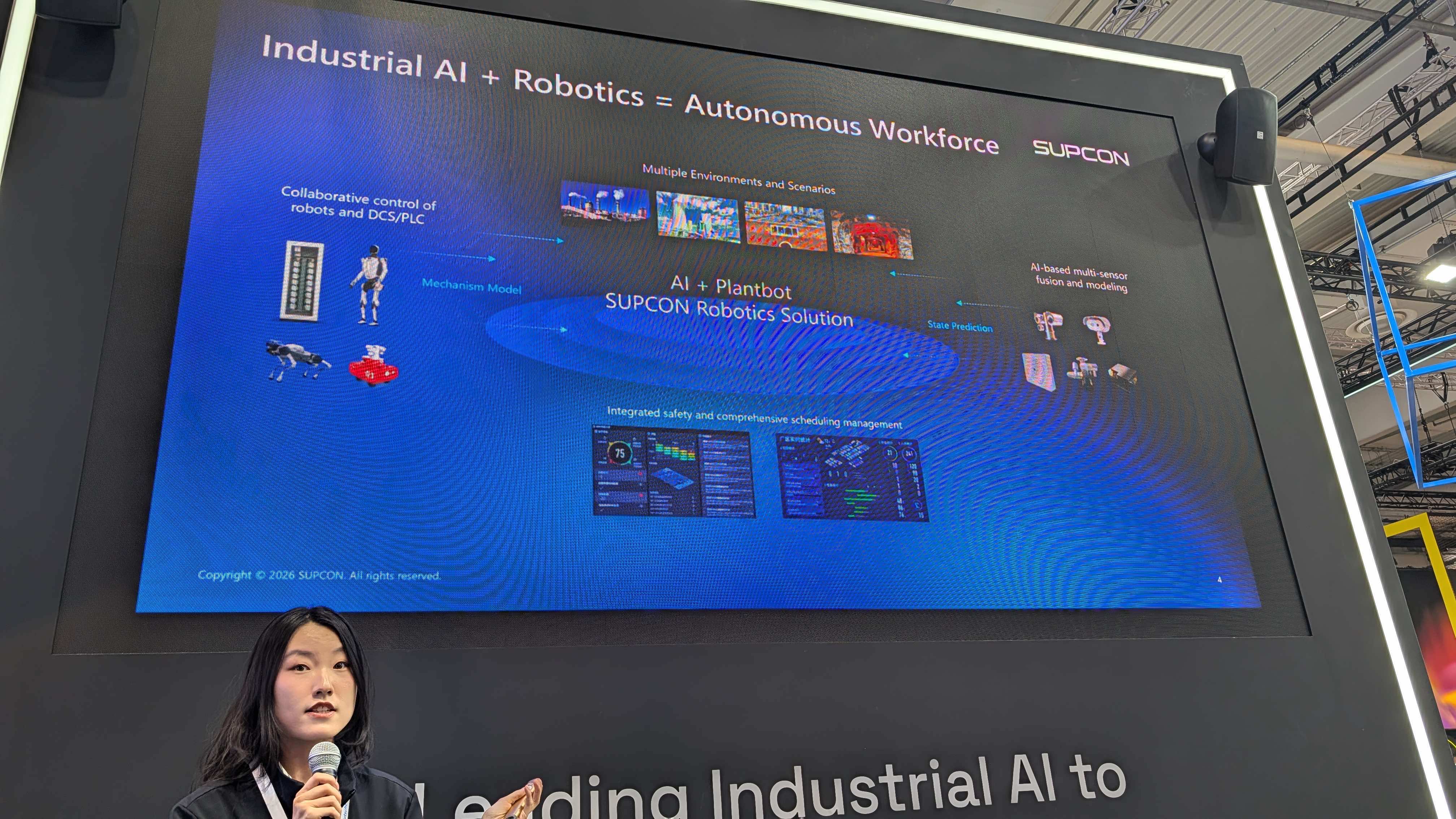 Industrial AI + Robotics = Autonomous Workforceのスライド