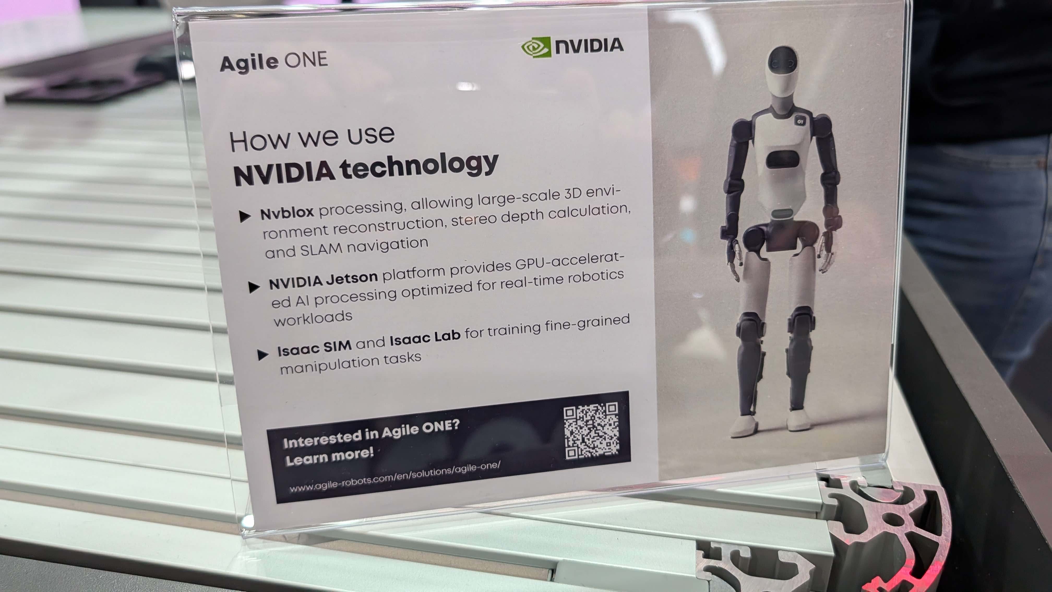 「How we use NVIDIA technology」を説明するAgile ONEのパネル