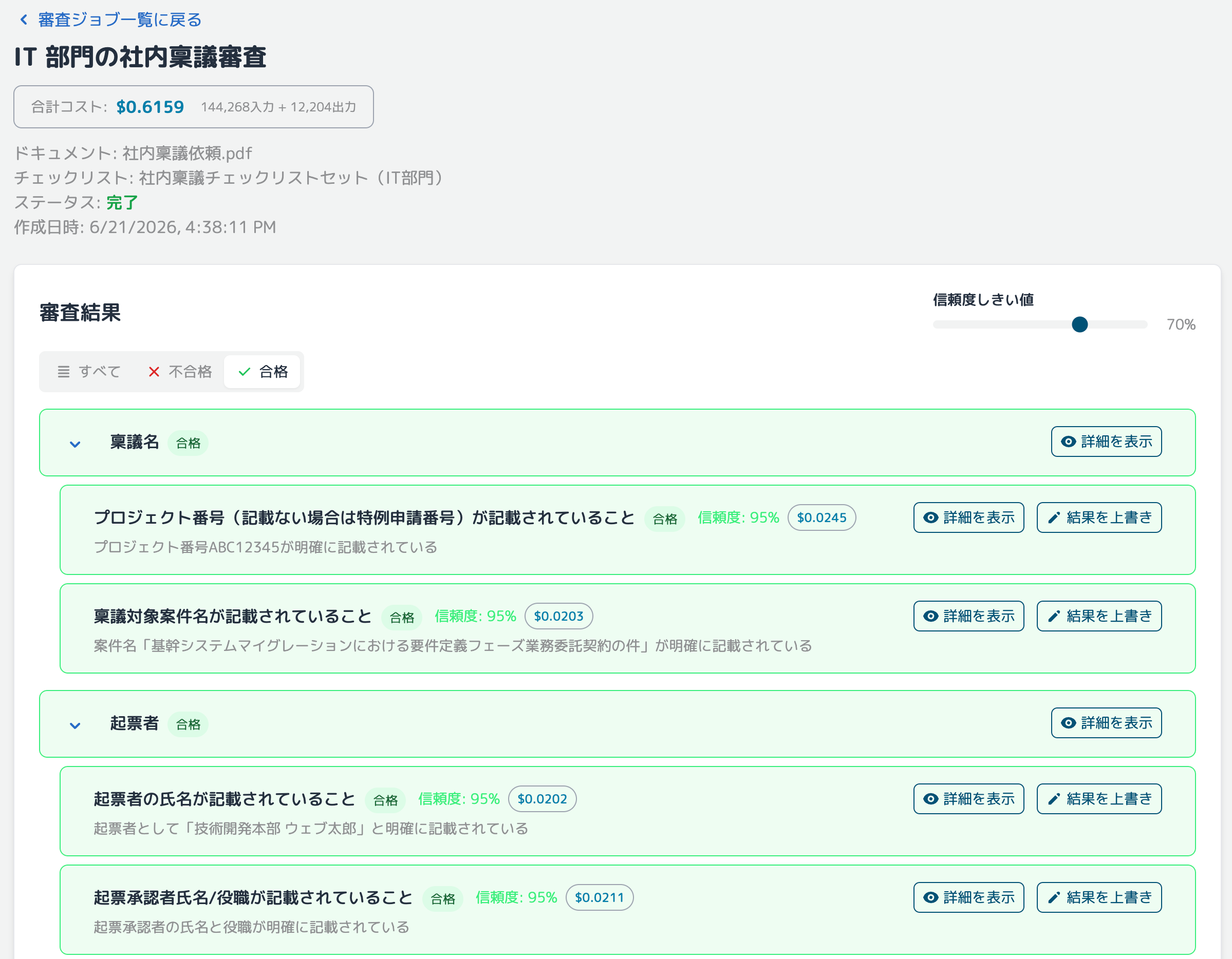 rapid review result