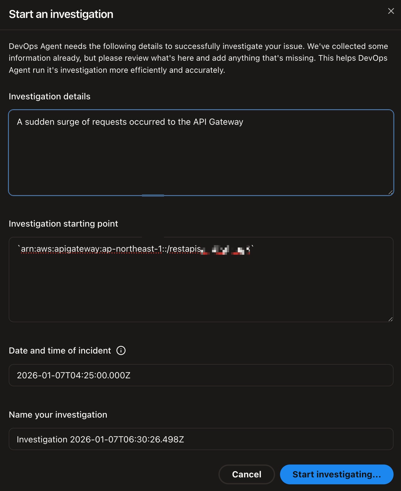DevOps Agentで調査を開始.jpg