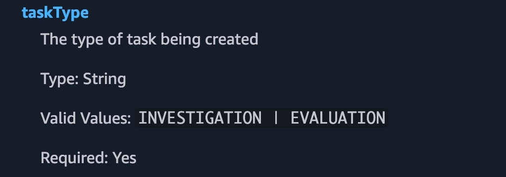 CreateBacklogTaskのAPI仕様