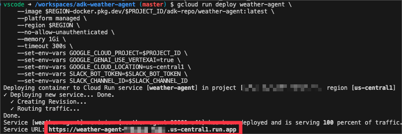 gcloud run deploy