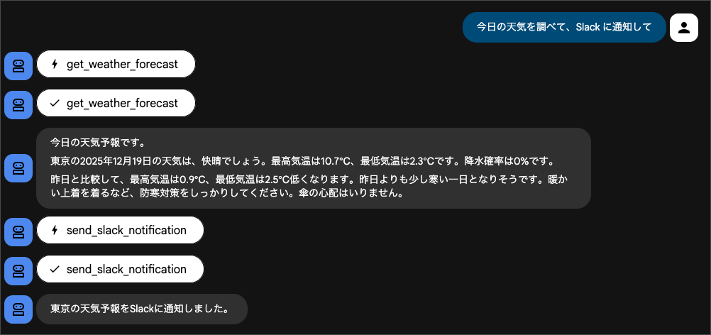 天気を調べてSlackに通知してもらう