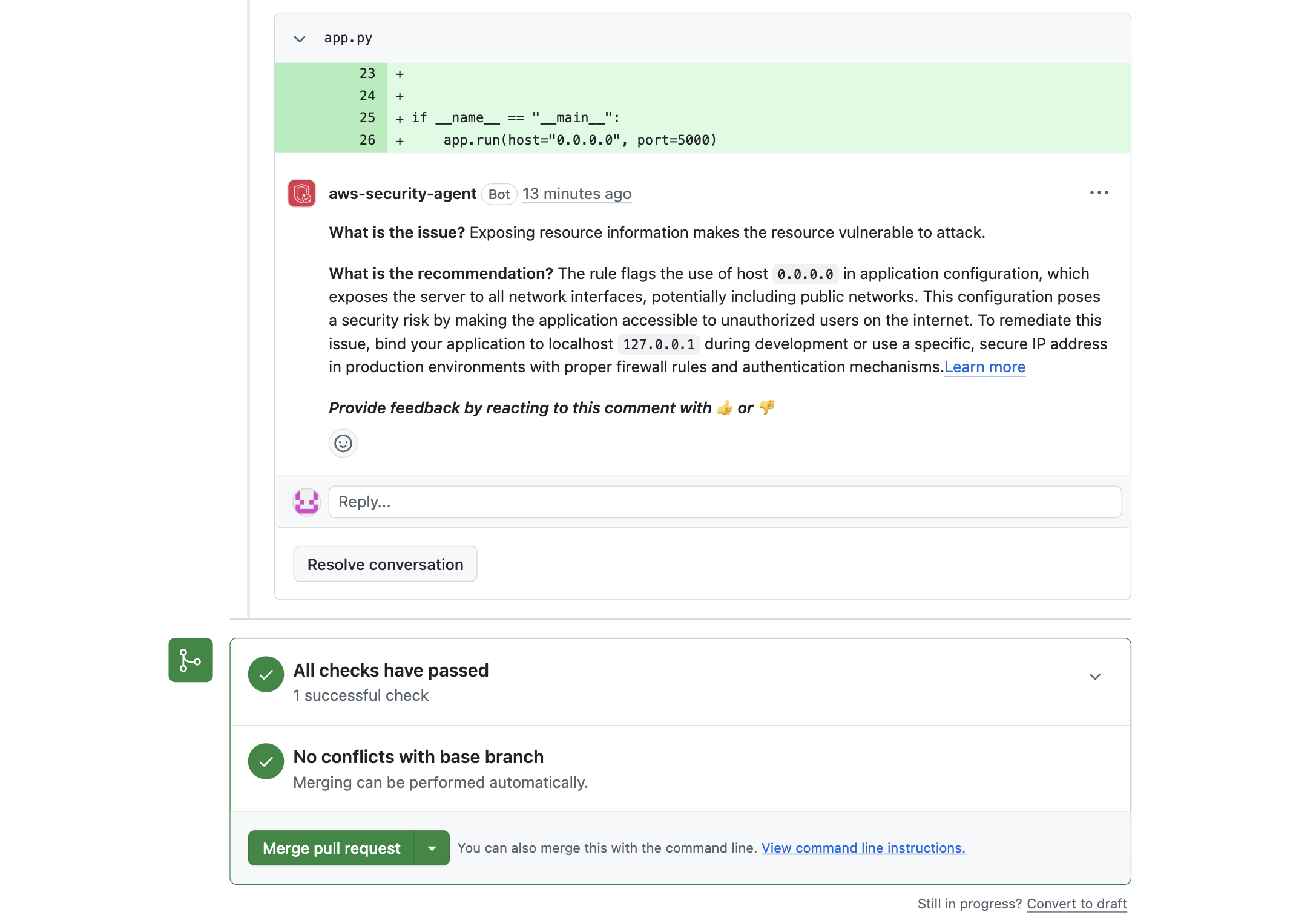 2026-04-29-aws-security-agent-github-pr-review-24