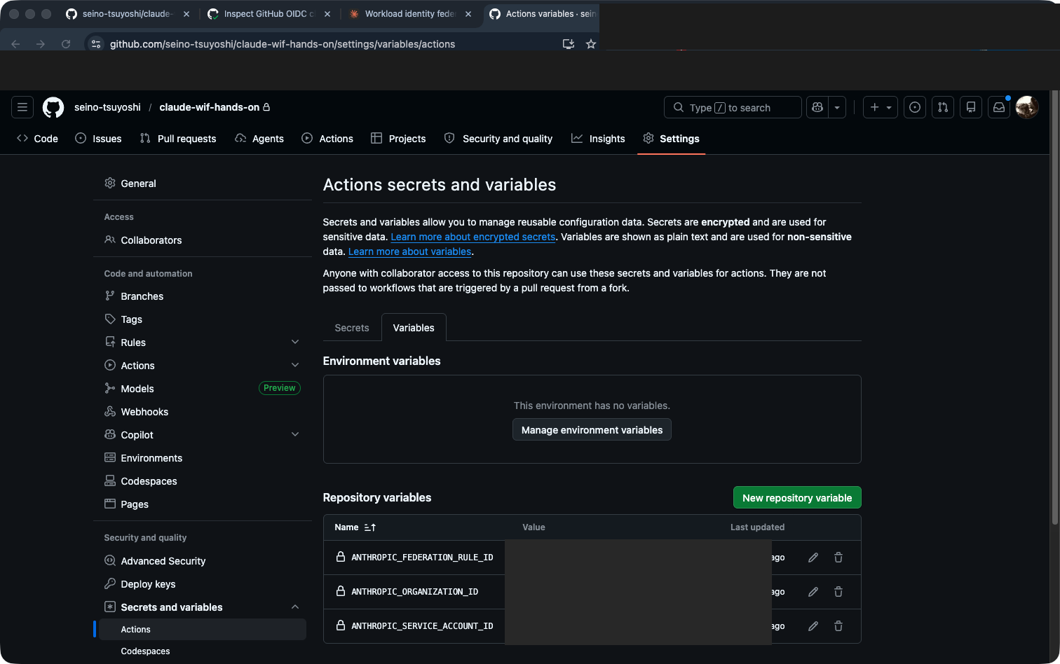 github-actions-repo-variables-created-window-cli_masked.png