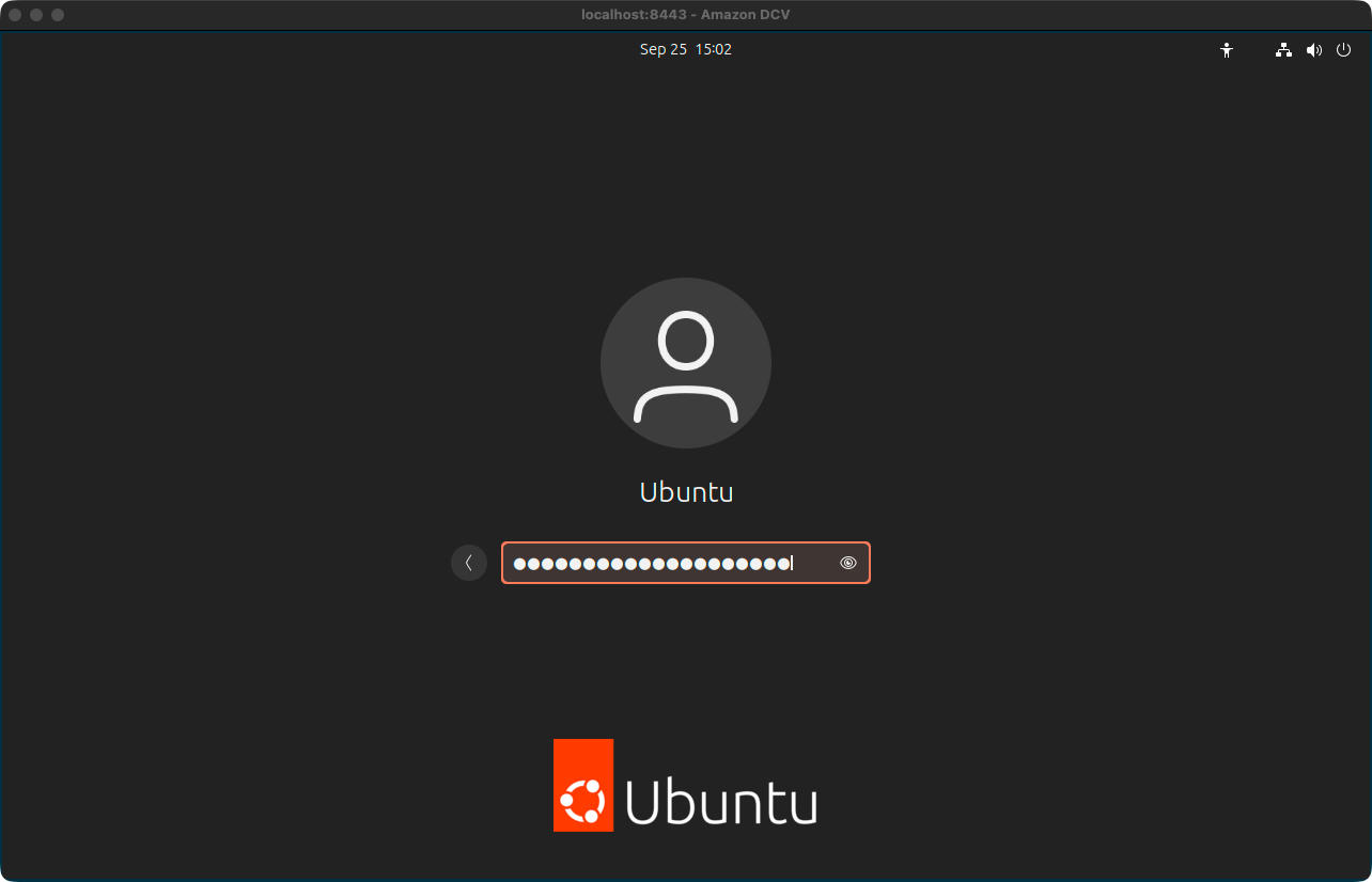 GDM3 のパスワード入力画面