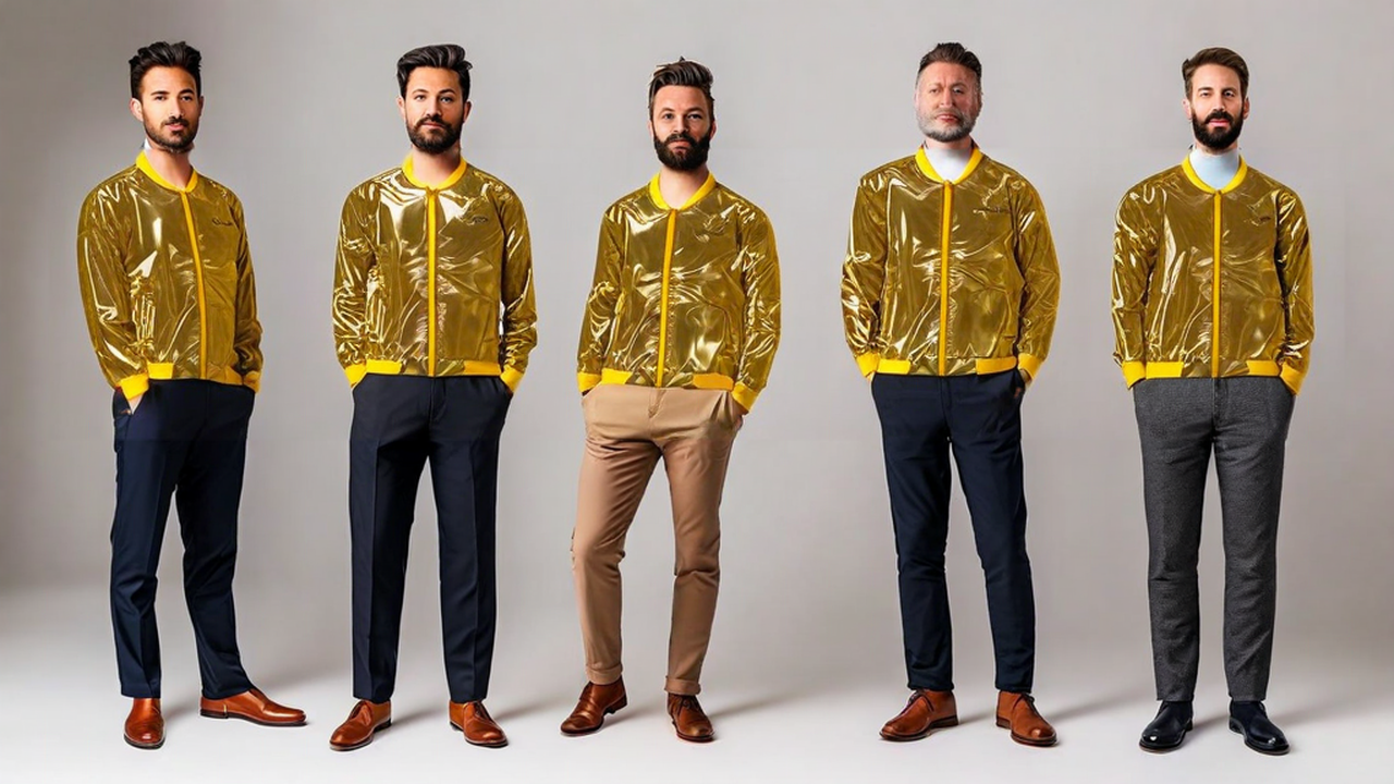 Multiple men (specify number), full body portrait, standing poses, varied casual and formal attire, neutral background, studio lighting, professional photography, high detail (18).png